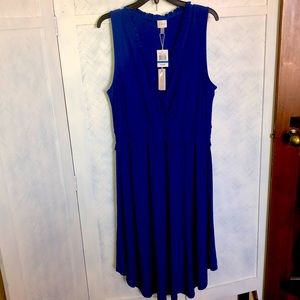 Cupio cobalt blue sleeveless dress sz XL